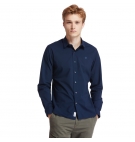 Chemise Timberland LS Eastham River Stretch Poplin Solid Shirt - Fitted 