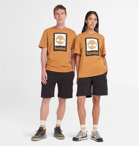 T-Shirt Homme Timberland Stack Logo Colored Short Sleeve Tee