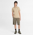 Polo Homme Timberland SS Millers River Collar Neck Print Polo Coton - Slim 