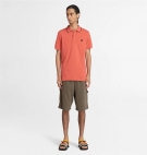 Polo Homme Timberland SS Millers River Collar Neck Print Polo Coton - Slim 